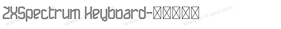 ZXSpectrum Keyboard字体转换